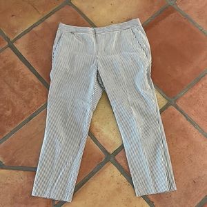 Ralph Lauren gray and white searsucker pants